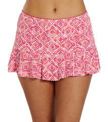 Tommy Bahama Women's Island Cays Shell Beach High Waist Flounce Swim Skirt