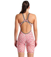 Arena Women's Powerskin Carbon Air2 SL Limited Edition Leopard Open Back Tech Suit Swimsuit