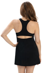 Dolfin Women's Aquashape Racerback Detachable Bottom Swim Dress