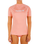 Hurley Women's One And Only Solid Short Sleeve Rashguard