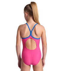 Arena Girls' Daly Light Drop Back One Piece Swimsuit
