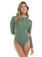 Body Glove Women's Smoothies Sloane UPF 50 Long Sleeve Paddle Suit Swimsuit