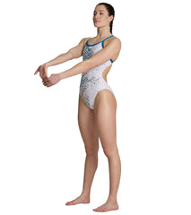 Arena Women's Planet Water Challenge Back One Piece Swimsuit