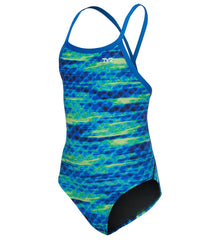 TYR Girls' Castaway Diamondfit One Piece Swimsuit