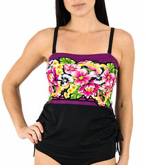 Jantzen Tiger Lily Party Girl Bandeaukini Bikini Top
