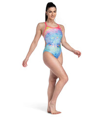 Arena Women's Tie Dye Challenge Back One Piece Swimsuit