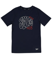 Speedo Boy's Short Sleeve Graphic Swim Shirt (Little Kid, Big Kid)