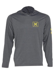 Hurley Men's One And Only Icon Gradient Hybrid UPF 50+ Long Sleeve Pullover Hoodie