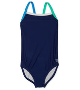 Speedo Girls' Solid Propel Back One Piece Swimsuit (Big Kid)