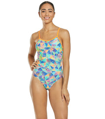 Sporti Synthesize Thin Strap One Piece Swimsuit