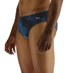 TYR Men's Cosmic Night Racer Brief Swimsuit
