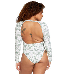 Volcom Women's Coco Long Sleeve UPF 50 One Piece Swimsuit