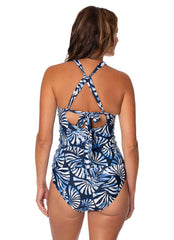 Jantzen Women's Seaside Crush Louise Wrap Tankini Top