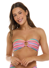 Body Glove Women's Shimmer Marissa Bandeau Bikini Top