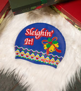 Sporti Holiday Sleighin' It Silicone Swim Cap Jr.