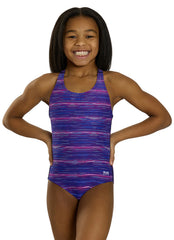 TYR Girls' Cyprus Durafast Elite Ella Maxfit One Piece Swimsuit (Little Kid, Big Kid)