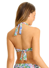 Tommy Bahama Women's Poolside Palms Underwire Halter Bikini Top