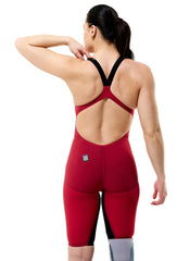 Speedo Women's LZR Valor 2.0 Open Back Kneeskin Tech Suit Swimsuit