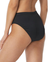 Beach House Women's Ribbed Solid Bethany High Leg Bikini Bottom