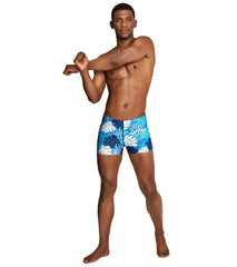 Speedo Men's Printed Square Leg Swimsuit