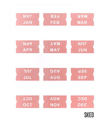 Sked Planner Monthly Tab Stickers