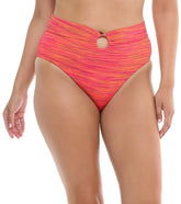 Body Glove Women's Impression Woodstock High Waisted Bikini Bottom