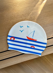 Sporti x Emma Weyant French Stripe Silicone Swim Cap