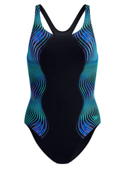 Speedo Women's Engineered Print Medalist One Piece Swimsuit