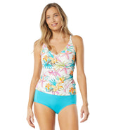 Beach House Women's Tropic Bloom Lola Front Wrap Tankini Top