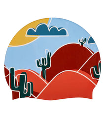Sporti x aLILscribble Limited Edition Desert Silicone Swim Cap