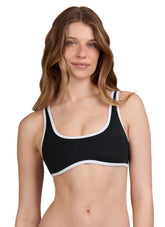 JOLYN Women's Larisa Color Block Bikini Top