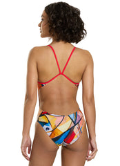 Sporti Abstract Composition Micro Back One Piece Swimsuit (26-40)