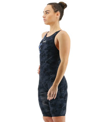 TYR Women's Venzo Camo USA Open Back Tech Suit Swimsuit