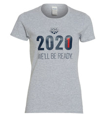 USA Swimming Women's 2021 We Will Be Ready Crew Neck T-Shirt
