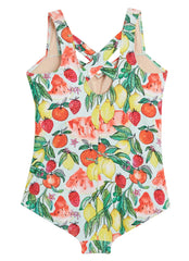 Sporti Plus Size Riviera Picnic Moderate Printed Sweetheart One Piece Swimsuit
