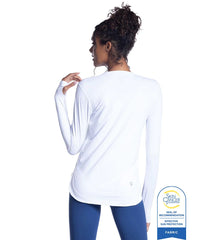 Bloq UV Women's Relaxed Scallop Long Sleeve UPF 50 Sun Shirt
