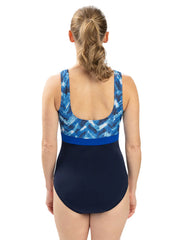 Dolfin Women's Aquashape Print Moderate Scoop Back One Piece Swimsuit