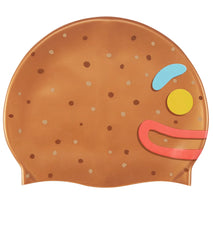 Sporti Limited Edition Ginger Bread Head Silicone Swim Cap Jr.