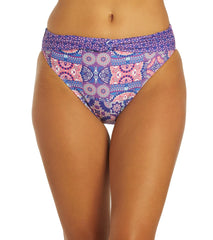 Dolfin Aquashape Women's Print Contemporary Knot Front Bikini Bottom