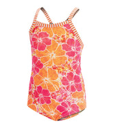 Dolfin Uglies Girls' Tropical Printed One Piece Swimsuit (Big Kid)