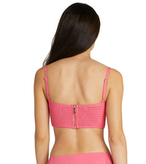 Kate Spade New York Women's Solids Smocked Underwire Bikini Top