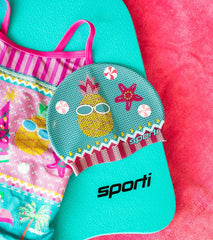 Sporti Tropical Holiday Silicone Swim Cap Jr.
