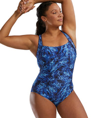 TYR Women's Expression Durafast Elite Square Neck Controlfit Chlorine Proof One Piece Swimsuit