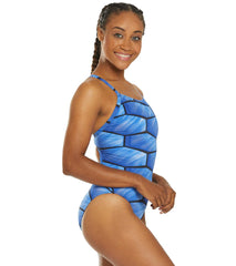 Speedo Endurance+ Women's Shell Shock Flyback One Piece Swimsuit