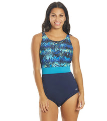 TYR Women's Cabo Belted Controlfit Chlorine Resistant One Piece Swimsuit