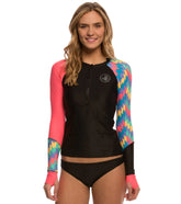 Body Glove Breathe Cha Cha Sleek Long Sleeve Front Zip Rash Guard