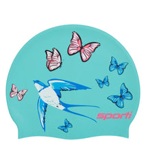 Sporti x Emma Weyant Floral Whimsy Silicone Swim Cap