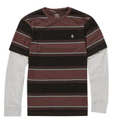 Volcom Boys' Bandstone Twofer Long Sleeve Tee (Big Kid)