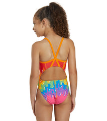 Sporti x Tyler Wallach Limited Edition Studio Drip Thin Strap One Piece Swimsuit Youth (22-28)