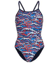 Sporti New Waves Thin Strap One Piece Swimsuit Youth (22-28)